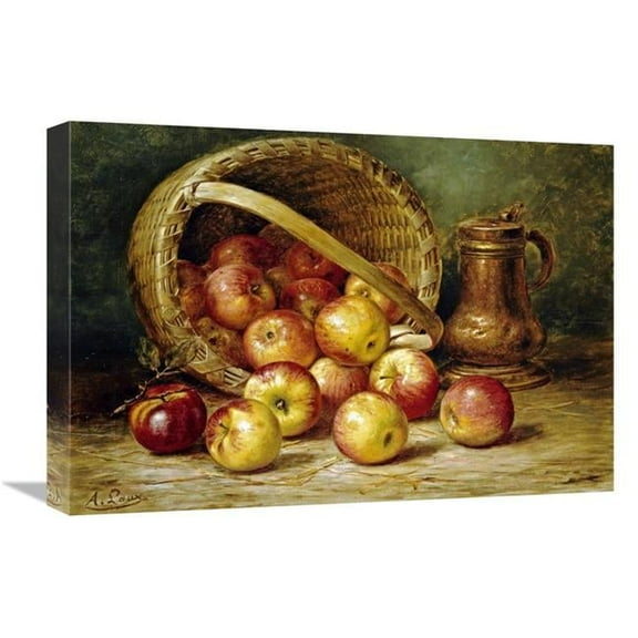 Global Gallery A Basket of Apples Art Print