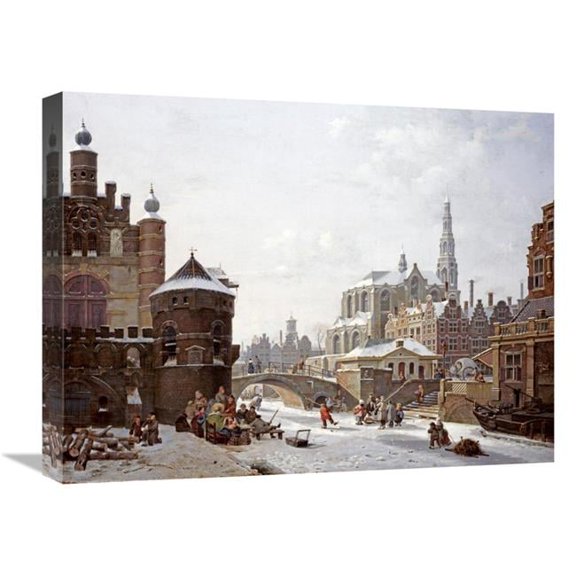Global Gallery A Capriccio View of a Town Art Print - 22in.