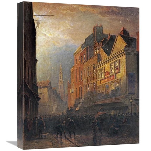 Global Gallery A Fire in Drury Lane Art Print 22in.