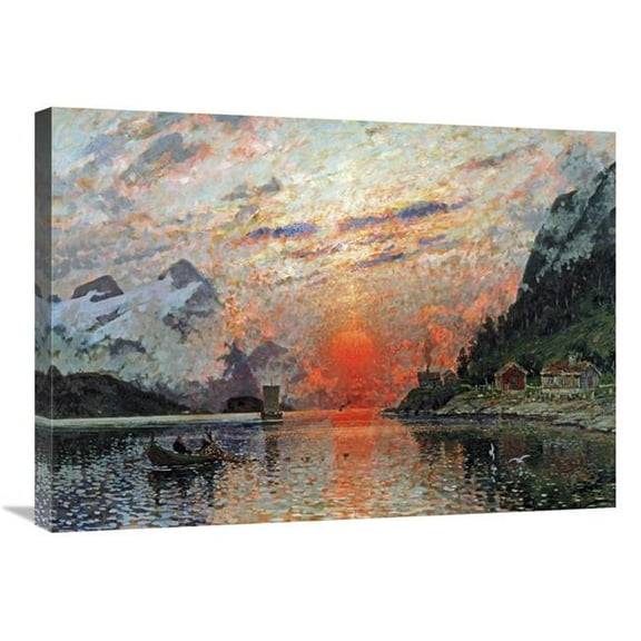 Global Gallery  A Fjord Art Print - Adelsteen Normann
