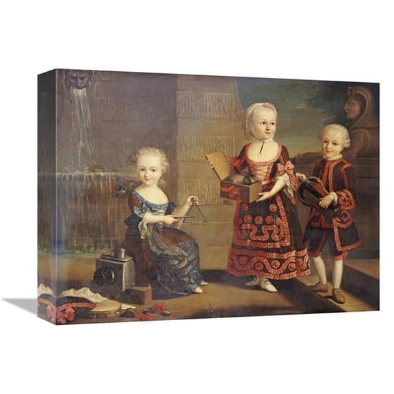 Global Gallery  A Group Portrait of a Girl Art Print 16 in.