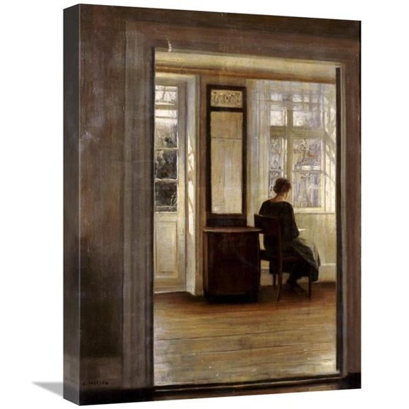 Global Gallery A Lady in an Interior Art Print