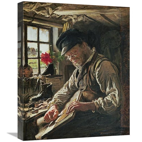 Global Gallery A Shoemaker in Arildsleje Art Print - Peter Severin Kroyer