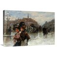 thumbnail image 1 of Global Gallery  A Street Scene with Elegant Ladies - Paris Art Print - Max Lugi, 1 of 1
