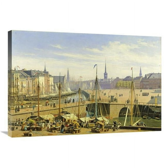 Global Gallery A View of Copenhagen Art Print - Martinus Rorbye