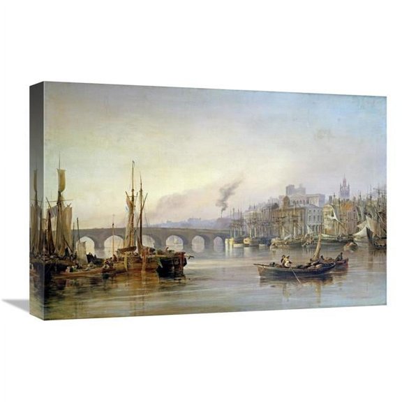 Global Gallery A View of Newcastle from the River Tyne Art Print