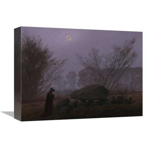 Global Gallery A Walk at Dusk Art Print - Caspar David Friedrich