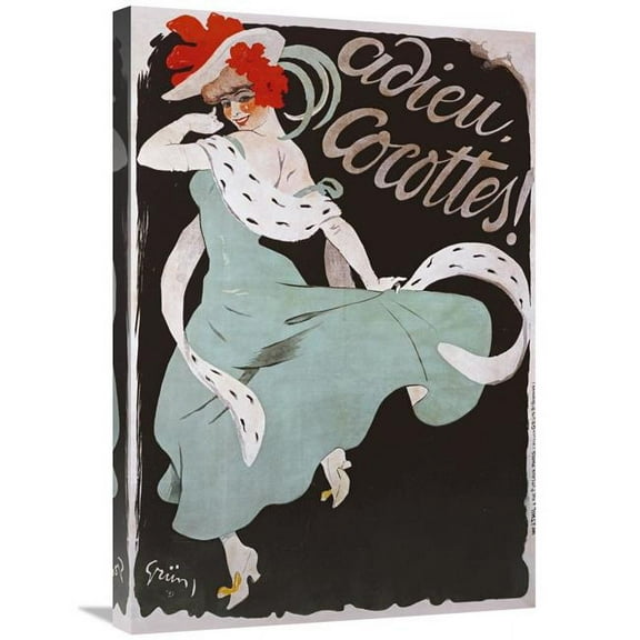 Global Gallery  Adieu - Cocottes Art Print - Jules-Alexandre Grun