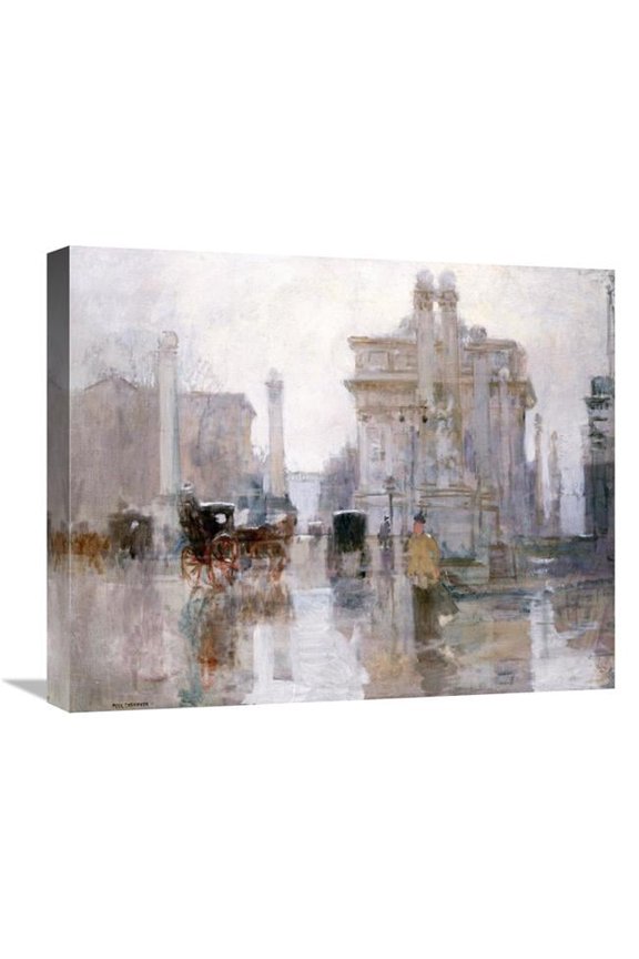 After the Rain - the Dewey Arch - Madison Square Park - New York Art Print - Paul Cornoyer