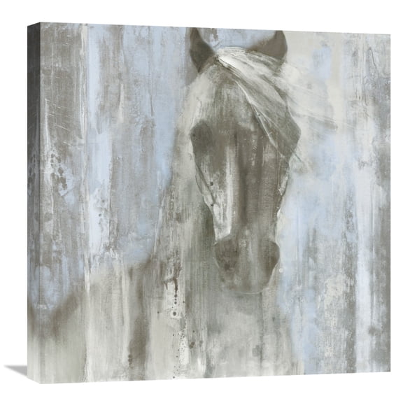 Global Gallery Albena Hristova 'Shadow Light v.2 on Blue' Canvas Wall Art