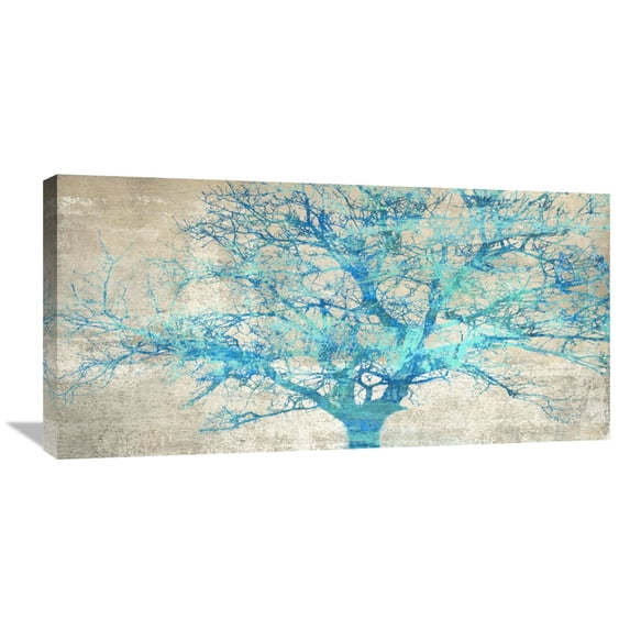Global Gallery Alessio Aprile,'Turquoise Tree' Stretched Canvas Artwork