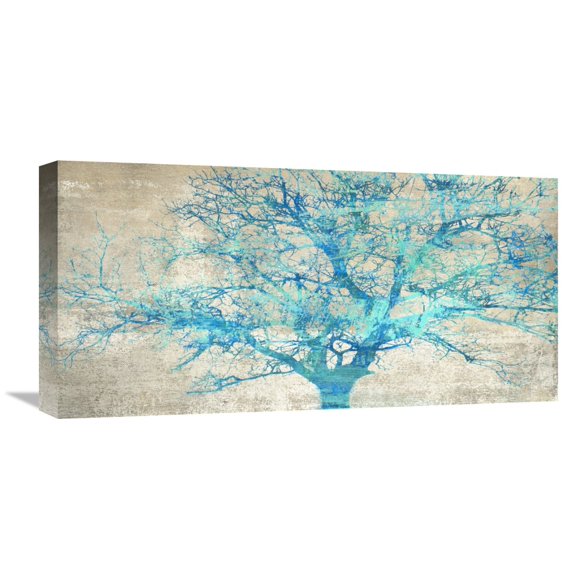 Global Gallery Alessio Aprile,'Turquoise Tree' Stretched Canvas Artwork
