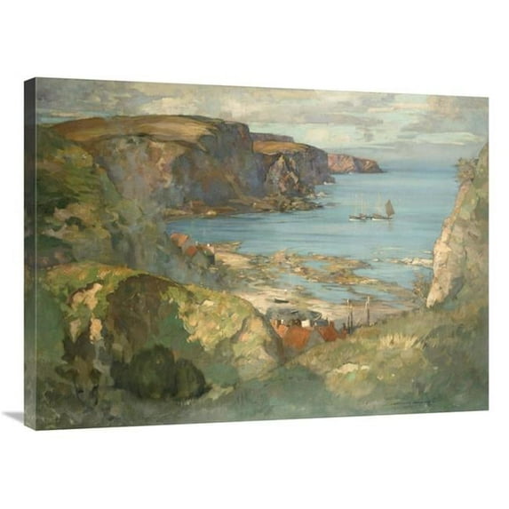 Global Gallery An East Coast Fishing Village Art Print
