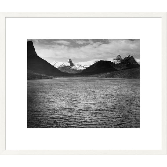 Global Gallery Ansel Adams 'St. Mary's Lake, Glacier National Park, Montana - National Parks and Monuments, 1941' Framed Wall Art