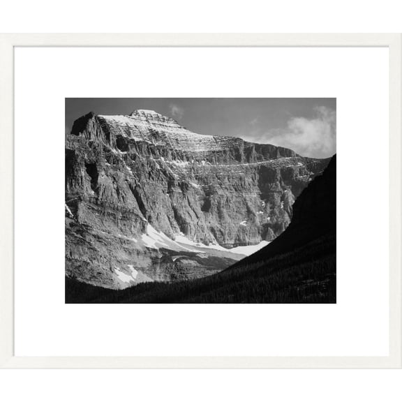 Global Gallery Ansel Adams 'View from Going-to-the-Sun Chalet, Glacier National Park - National Parks and Monuments, Montana, 1941' Framed Wall Art