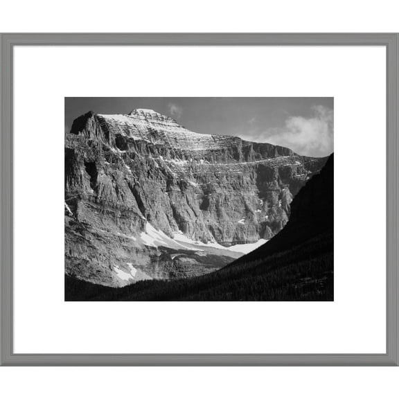Global Gallery Ansel Adams 'View from Going-to-the-Sun Chalet, Glacier National Park - National Parks and Monuments, Montana, 1941' Framed Wall Art