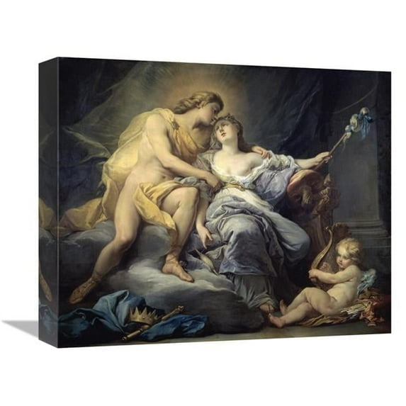 Global Gallery Apollo Caresses Leukothea Art Print - Antoine Boizot
