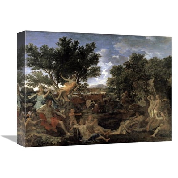 Global Gallery  Apollo & Daphne Art Print - Nicolas Poussin
