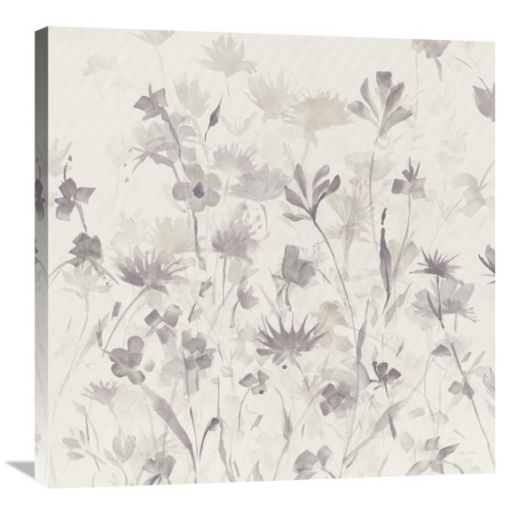 Global Gallery Avery Tillmon 'Garden Shadows IV Purple Grey' Canvas Wall Art
