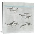 thumbnail image 1 of Global Gallery Avery Tillmon 'Sandpipers Gray' Canvas Wall Art, 1 of 4