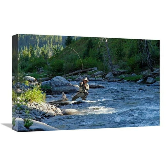 Global Gallery Beaver Creek Casting Art Print - Vic Schendel