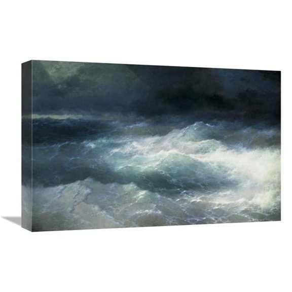 Global Gallery Between the Waves Art Print - Ivan Konstantinovich Aivasowsky