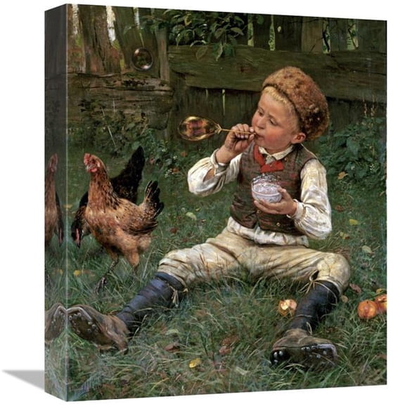 Global Gallery Blowing Bubbles Art Print - Adolf Lins