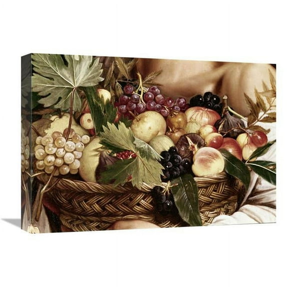 Global Gallery Boy with Basket of Fruit - Detail Art Print - Caravaggio - 22in.
