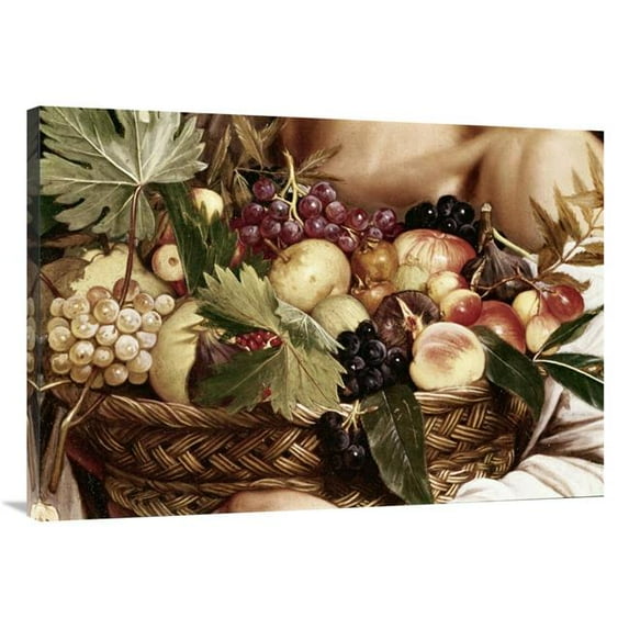Global Gallery Boy with Basket of Fruit - Detail Art Print - Caravaggio - 40in.