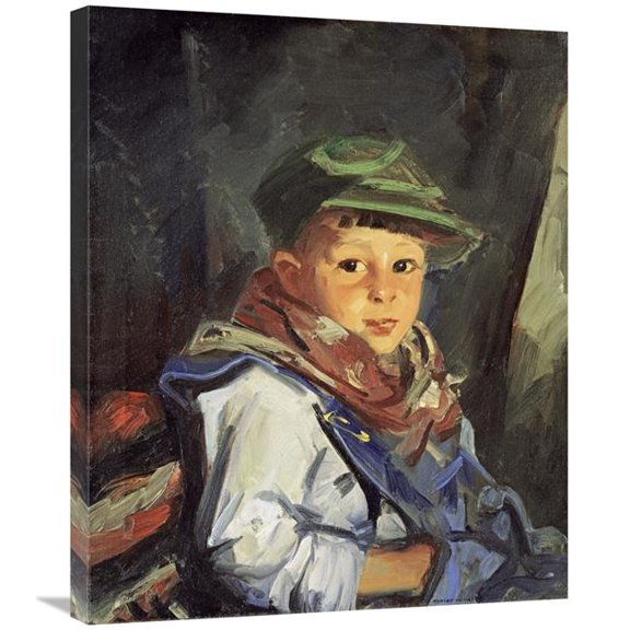 Global Gallery Boy with Green Cap - Chico Art Print - Robert Henri