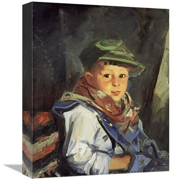 Global Gallery Boy with Green Cap - Chico Art Print - Robert Henri