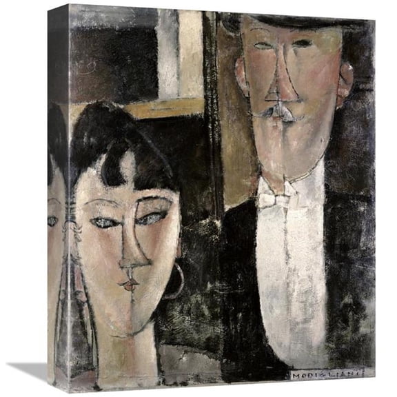 Global Gallery Bride & Groom Art Print - Amedeo Modigliani