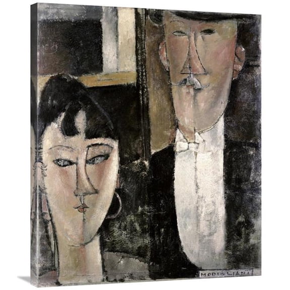 Global Gallery Bride & Groom Art Print - Amedeo Modigliani