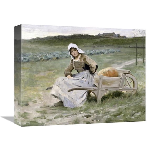 Global Gallery Brittany Farm Girl Art Print