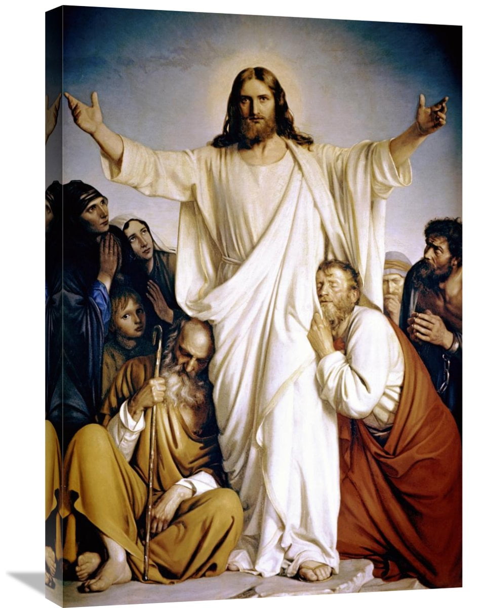 Christ the Consoler Religious Canvas Artwork, 36" x 26"