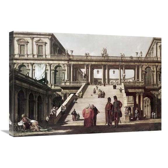 Global Gallery  Castle Yard Art Print - Canaletto - 30in.