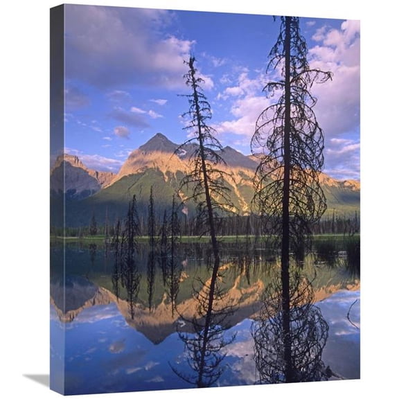 Global Gallery Chancellor Peak Reflected in Lake - Yoho National Park - BC - Canada Art Print - Tim Fitzharris