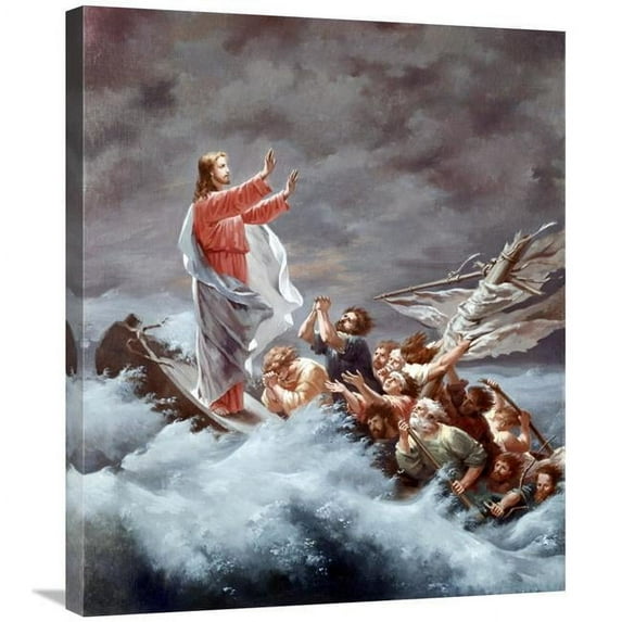 Global Gallery Christ Stilling the Tempest Art Print - 30in.