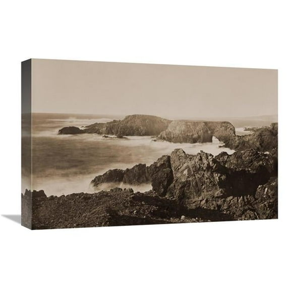 Global Gallery Coast View Off Mendocino - California - 1863 Art Print