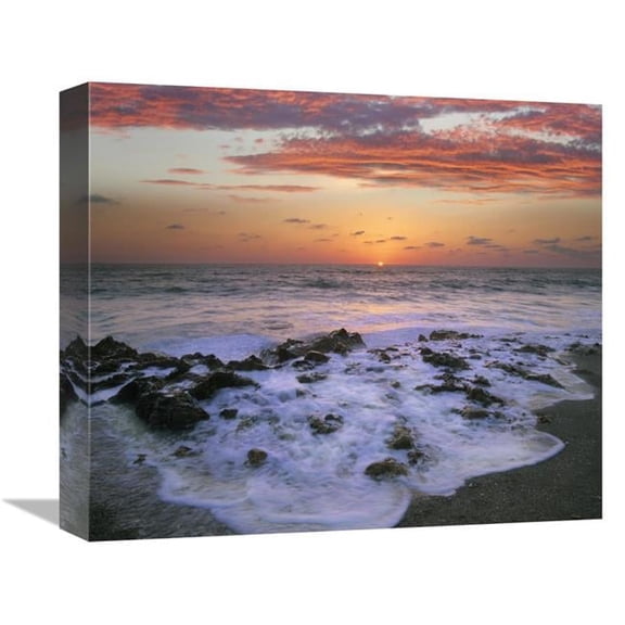 Global Gallery Coast at Sunset - Blowing Rocks Beach - Jupiter Island - Florida Art Print - Tim Fitzharris