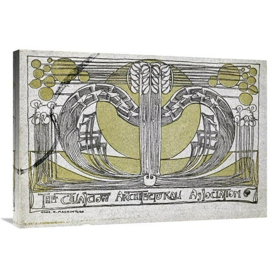 Global Gallery Conversazione Programme Art Print - Charles Rennie Mackintosh