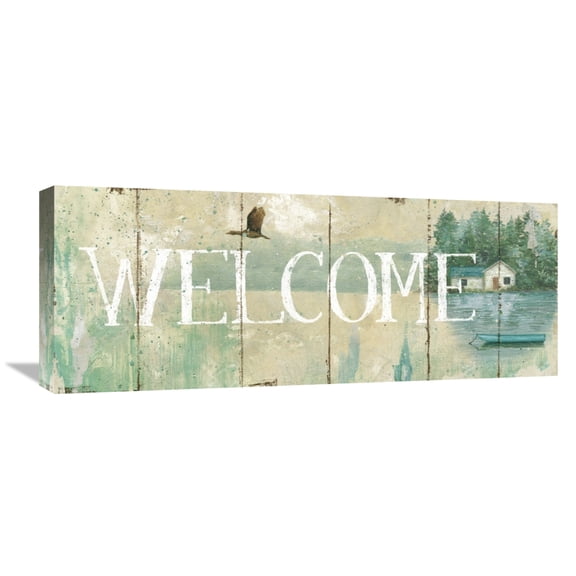 Global Gallery Daphne Brissonnet 'Waterside Lodge III' Canvas Wall Art