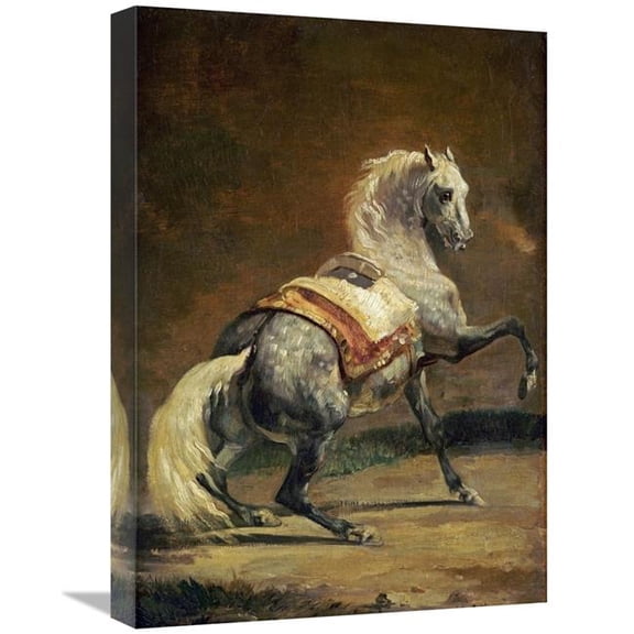 Global Gallery Dappled Grey Horse - Reversed Art Print - Theodore Gericault