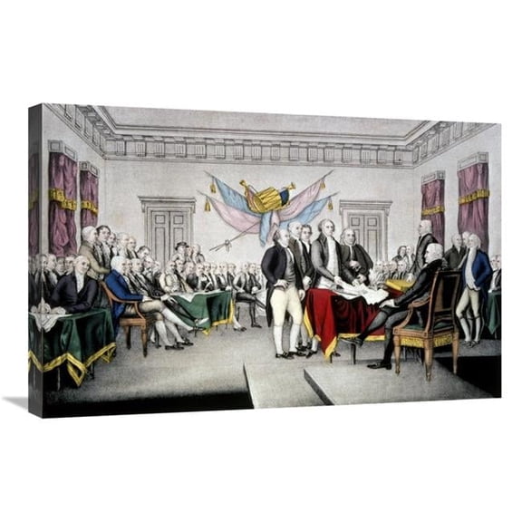 Global Gallery  Declaration of Independence Art Print - Currier & Ives - 30in.