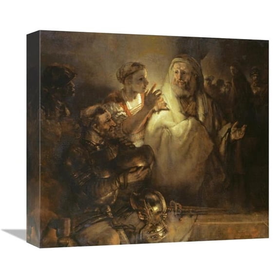 Global Gallery Denial of St Peter Art Print - Rembrandt Van Rijn - 16in.