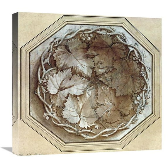Global Gallery Design for a Fruit Bowl Art Print - Giulio Il Romano - 22in.