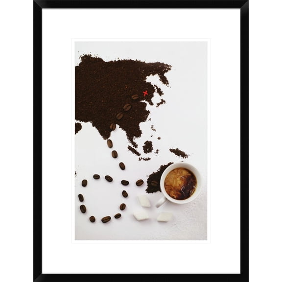 Global Gallery Dina Belenko 'The Best Coffee In The World' Framed Wall Art