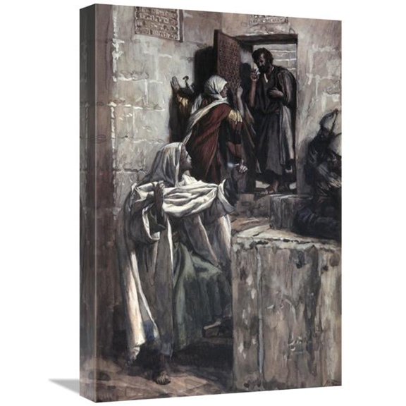 Global Gallery First Denial of Peter Art Print - James Tissot