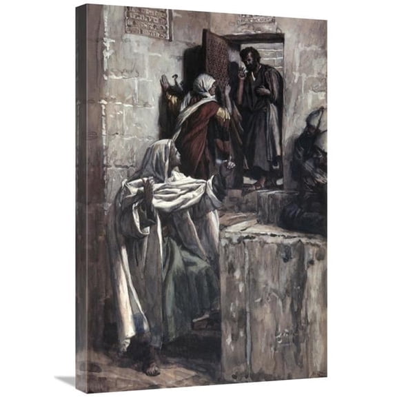 Global Gallery First Denial of Peter Art Print - James Tissot