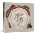 thumbnail image 1 of Global Gallery  Fresco Depicting Cupid Holding Two Sticks & A Pail Art Print - Unknown 1st Century Roman Artisan, 1 of 1